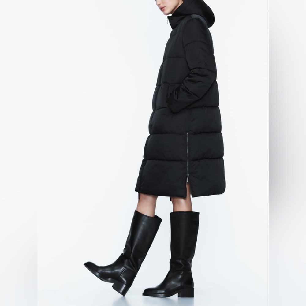Zara Limited Edition Revesible Long Puffer NWT Size S - Picture 4 of 11
